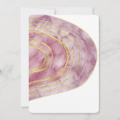 Banded Gemstone | Mauve Let's Celebrate Einladung (Rückseite)