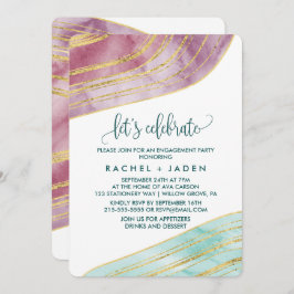 Banded Gemstone | Mauve Let's Celebrate Einladung