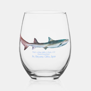 Banded Houndshark gedruckt Wineglass Weinglas Ohne Stiel