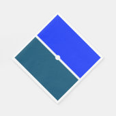 Banded Modern Ocean Nautical Blue Color Blocks Serviette (Ecke)