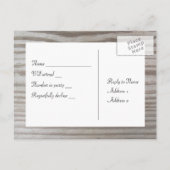 Banded Wood UAWG Einladungspostkarte (Rückseite)