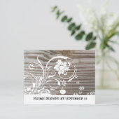 Banded Wood UAWG Einladungspostkarte (Stehend Vorderseite)