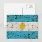 Bandeira da Argentinien Postkarte (Vorne/Hinten)