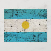 Bandeira da Argentinien Postkarte (Vorderseite)
