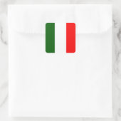 Bandeira da Itália Quadratischer Aufkleber (Tasche)