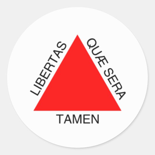Bandeira de Minas Gerais, Brasilien Runder Aufkleber (Vorderseite)