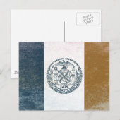 Bandeira de Nova Iorque Postkarte (Vorne/Hinten)