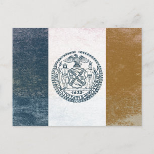 Bandeira de Nova Iorque Postkarte