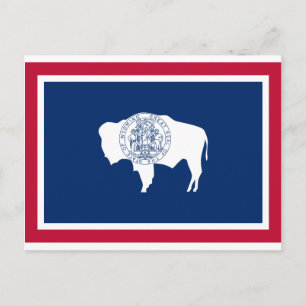 Bandeira do Wyoming Postkarte