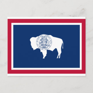 Bandeira do Wyoming Postkarte