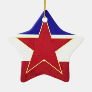 Bandeira Iugoslávia Keramik Ornament