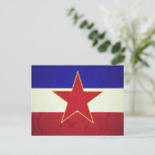 Bandeira Iugoslávia Postkarte (Stehend Vorderseite)