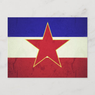 Bandeira Iugoslávia Postkarte