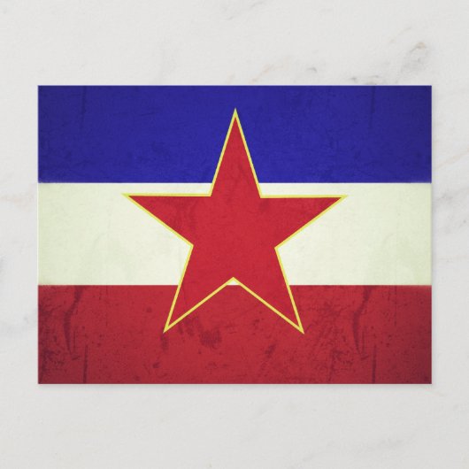 Bandeira Iugoslávia Postkarte (Vorderseite)