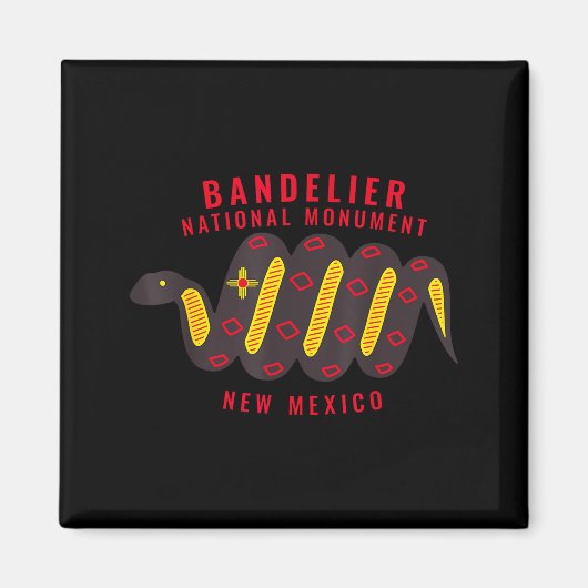 Bandelier National Monument New Mexico Nm Snake Magnet (Vorne)
