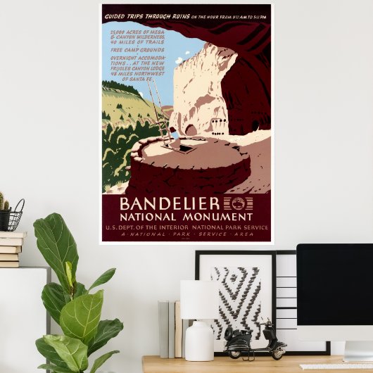 Bandelier National Monument Poster (Heimbüro)