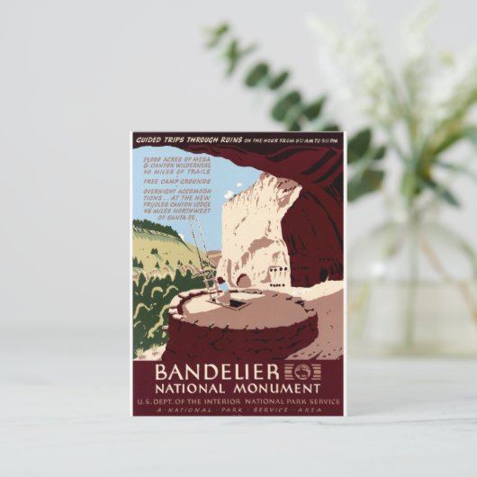 Bandelier National Monument Postkarte (Stehend Vorderseite)