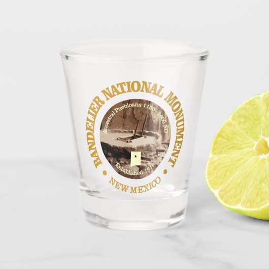 Bandelier Schnapsglas (Vorderseite)