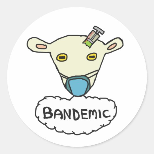 bandemisch runder aufkleber (Vorderseite)