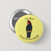 Bandenvogel-Cartoon Button (Vorne & Hinten)