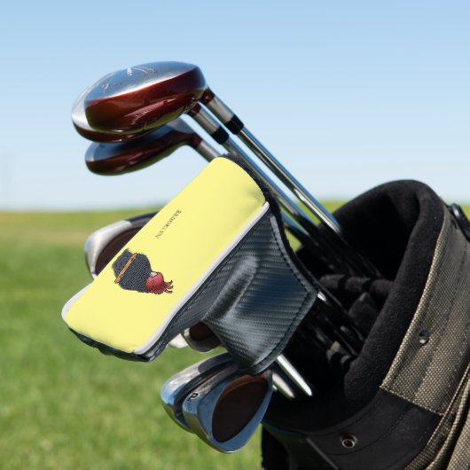 Bandenvogel-Cartoon Golf Headcover (In Situ)