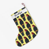 Bandenvogel-Cartoon Kleiner Weihnachtsstrumpf (Rückseite (Hängend))