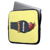 Bandenvogel-Cartoon Laptopschutzhülle (Vorderseite Links)