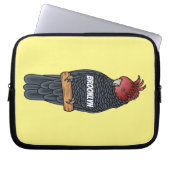 Bandenvogel-Cartoon Laptopschutzhülle (Vorderseite)