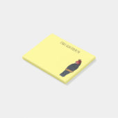 Bandenvogel-Cartoon Post-it Klebezettel (angewinkelt)