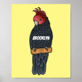 Bandenvogel-Cartoon Poster (Vorne)