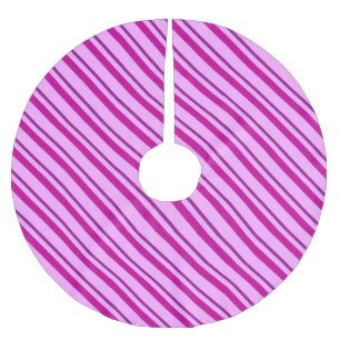 Bänder aus Samt, Pflaume und Rosa Polyester Weihnachtsbaumdecke