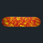 Bänder des Feuers Skateboard<br><div class="desc">Abstrakte digitale Grafik welcher aussehen wie gelbe Bänder mit einem Stückchen der roten Farbe,  zum des Feuers hervorzuheben.</div>