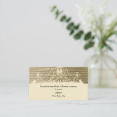 Bänder, Empfang, Creme Begleitkarte (Stehend Vorderseite)