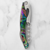 Bänder, farbig gewölbt, mit Prägung hervorgehoben Kellnermesser (Rückseite)