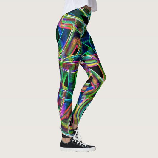 Bänder, farbig gewölbt, mit Prägung hervorgehoben Leggings (Rechts)