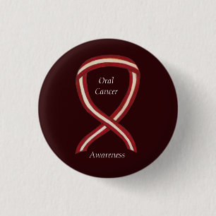 Bänder für das orale Krebsbewusstsein kundenspezif Button
