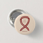 Bänder für das orale Krebsbewusstsein kundenspezif Button (Vorne & Hinten)