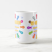 Bänder für Krebserkrankungen Kaffeetasse (Mittel)