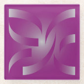 Bänder Glasuntersetzer (Vorderseite)