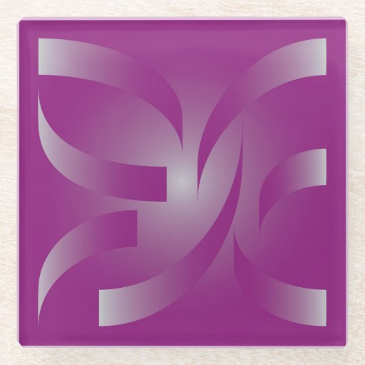 Bänder Glasuntersetzer (Vorderseite)