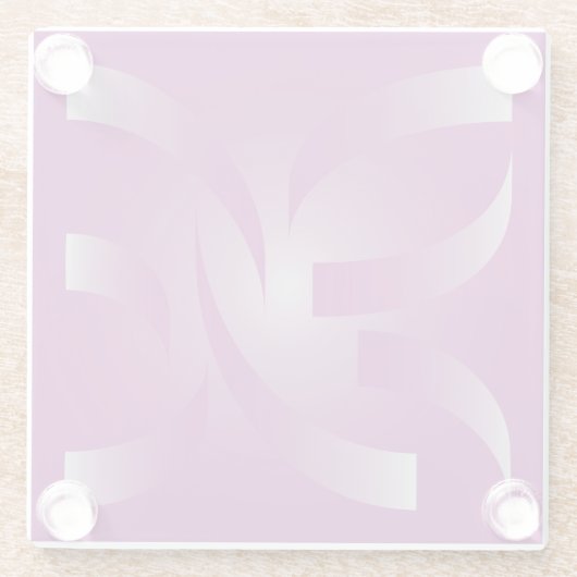 Bänder Glasuntersetzer (Rückseite)