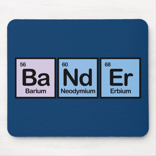 Bander machte von den Elementen Mousepad (Vorne)
