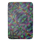 Bänder, miteinander verwoben, farbig dunkel badematte (Vorderseite Vertikal)