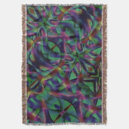 Bänder, miteinander verwoben, farbig dunkel decke