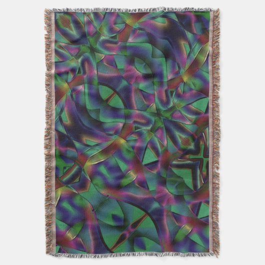 Bänder, miteinander verwoben, farbig dunkel decke (Vorderseite Vertikal)