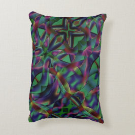 Bänder, miteinander verwoben, farbig dunkel dekokissen