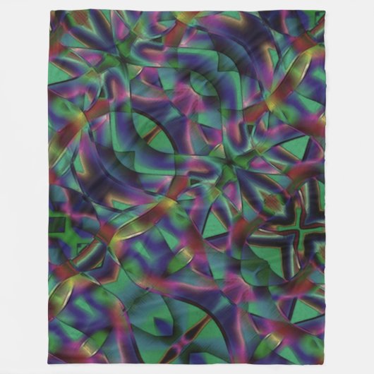 Bänder, miteinander verwoben, farbig dunkel fleecedecke (Vorderseite)
