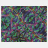 Bänder, miteinander verwoben, farbig dunkel fleecedecke (Vorderseite (Horizontal))