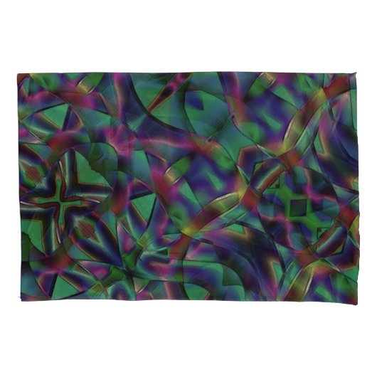 Bänder, miteinander verwoben, farbig dunkel kissenbezug (Vorderseite-Links)