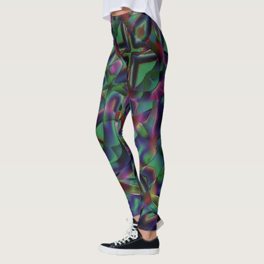 Bänder, miteinander verwoben, farbig dunkel leggings (Links)